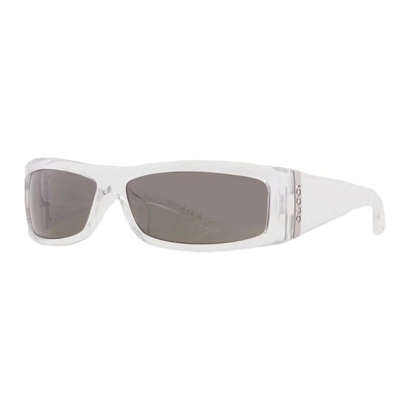 NEW GUCCI SUNGLASSES TRANSPARENT GREY MEN EYEWEAR GUCCI - Picture 1 of 5